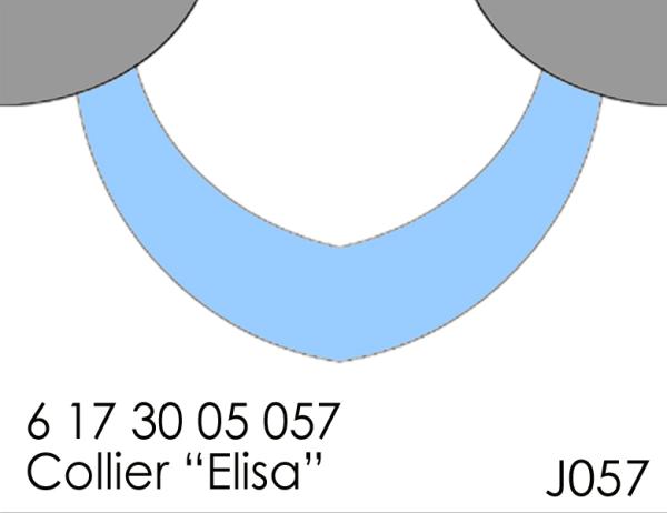 057 Klöppelbrief Collier "Elisa"